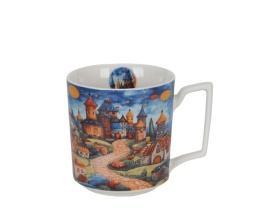 Kubek sitko porcelana modern sleepy kingdom zestaw prezent