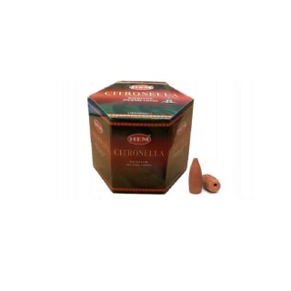 Kadzidełka zapachowe stożkowe Backflow Citronella 40 szt
