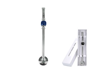 Bombilla stalowa do herbaty yerba mate granatowa wycior