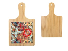 Deska drewniana podstawka pod garnek carmani orientalny wzór