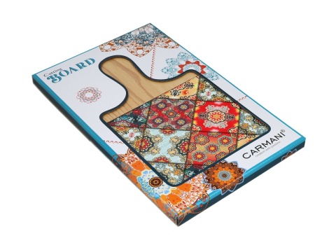 Deska drewniana podstawka pod garnek carmani orientalny wzór