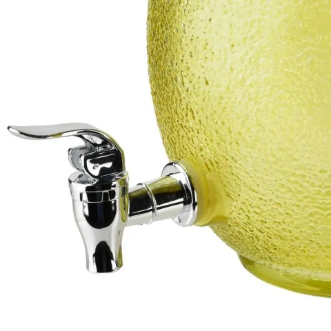 Słój szklany butelka z kranikiem kranem 4 l cytryna modern