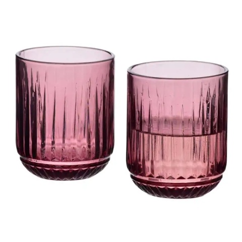Szklanki do wody napojów zestaw 4 szt 260 ml Elise Purple