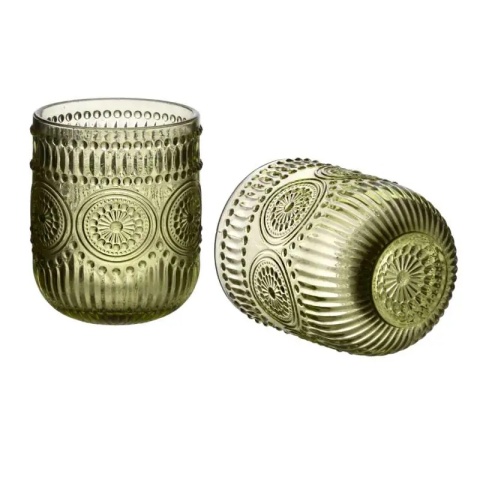 Szklanki do wody napojów zestaw 4 szt 260 ml Elise Green