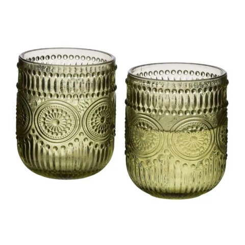 Szklanki do wody napojów zestaw 4 szt 260 ml Elise Green