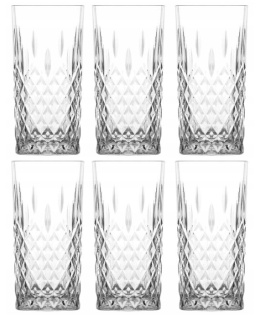 Szklanki wysokie do wody drinków 6 szt 350 ml Lav Odin