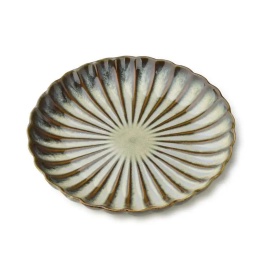 Talerz porcelanowy deserowy ozdobny Evie Green na ciasto