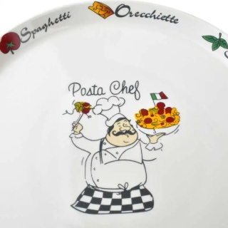Talerz na pizzę płytki porcelanowy Galla biały 30 cm