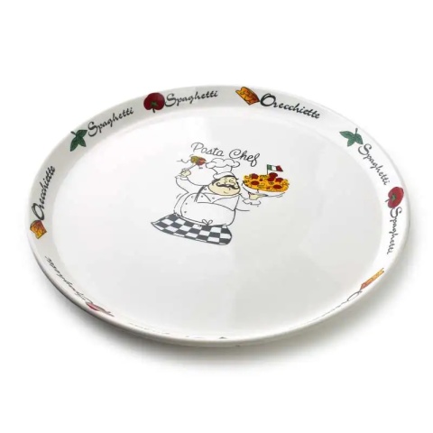 Talerz na pizzę płytki porcelanowy Galla biały 30 cm