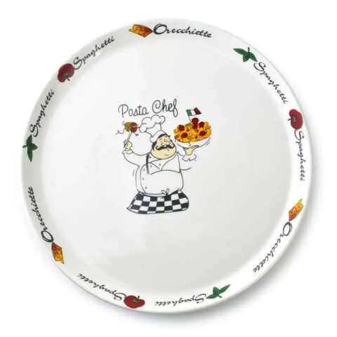 Talerz na pizzę płytki porcelanowy Galla biały 30 cm