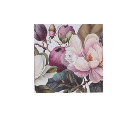 Talerze deserowe porcelanowe 2 szt na ciasto magnolie