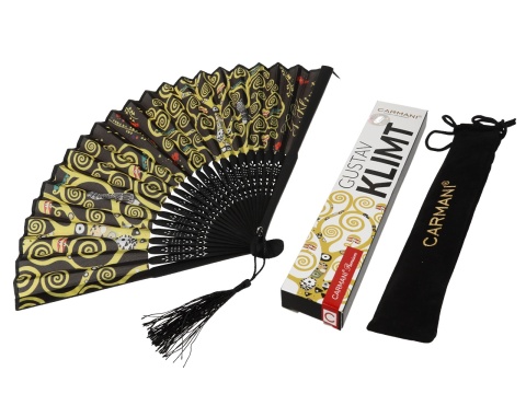 Wachlarz składany Klimt Drzewo życia carmani na prezent