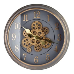 Zegar na ścianę ruchomy mechanizm arabskie cyfry Ramsey szary