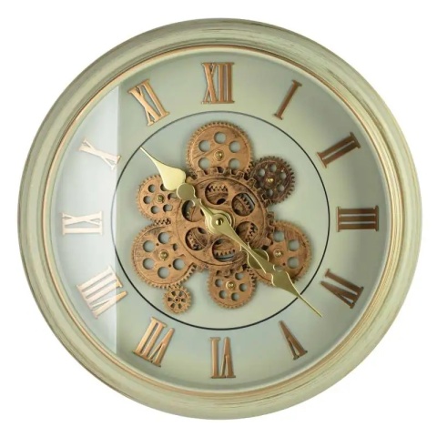 Zegar na ścianę ruchomy mechanizm rzymskie cyfry Ramsey 44 cm