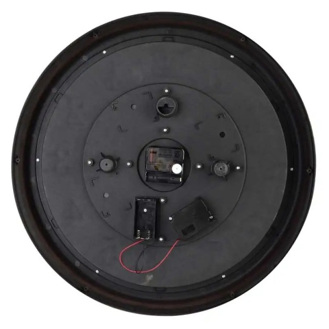 Zegar na ścianę brązowy złoty arabskie cyfry Ramsey 44 cm