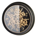 Zegar ścienny czarny złoty arabskie cyfry Ramsey 34 cm