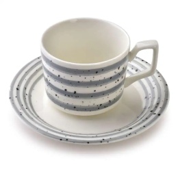 Filiżanki do herbaty joy na prezent porcelana zestaw 6szt