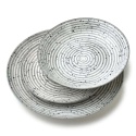 Komplet obiadowy stripes porcelana prezent serwis 6 osób grey