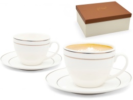 Filiżanki komplet kawowy na dzień kobiet bella fiore 2 szt