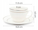Filiżanki komplet kawowy na dzień kobiet bella fiore 2 szt