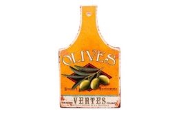 Podkładka korkowa deska z rączką pod garnek retro oliwki