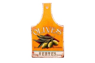 Podkładka korkowa deska z rączką pod garnek retro oliwki