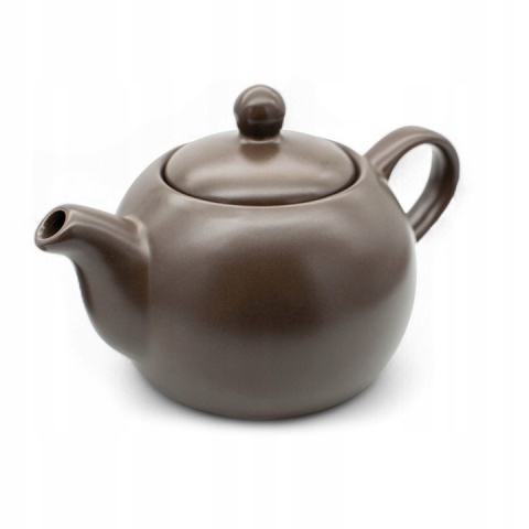 Dzbanek na podgrzewaczu bella brąz matowy ceramika 1l