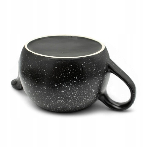 Dzbanek z podgrzewaczem bella czarny marmur ceramika 1l