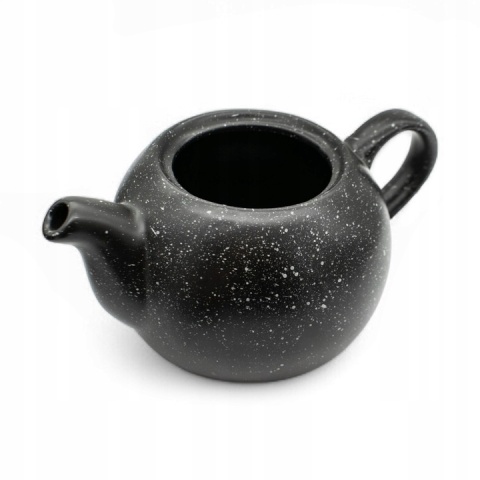 Dzbanek z podgrzewaczem bella czarny marmur ceramika 1l