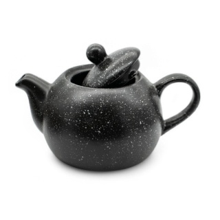 Dzbanek z podgrzewaczem bella czarny marmur ceramika 1l