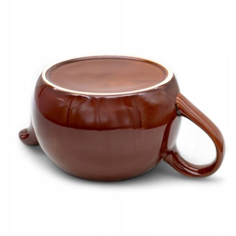 Dzbanek z podgrzewaczem bella brąz kamionka ceramika 1l