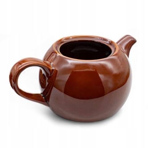 Dzbanek z podgrzewaczem bella brąz kamionka ceramika 1l