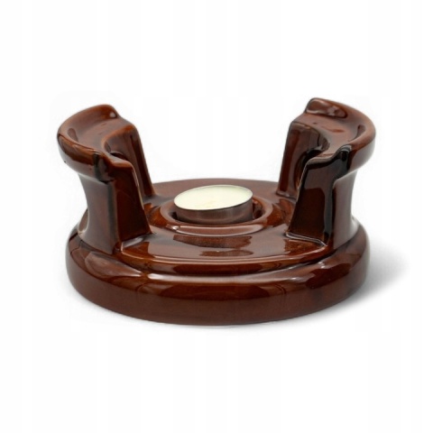 Dzbanek z podgrzewaczem bella brąz kamionka ceramika 1l