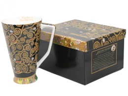 Kubek wysoki w pudełku do herbaty na prezent Klimt Drzewo