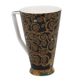 Kubek wysoki w pudełku do herbaty na prezent Klimt Drzewo