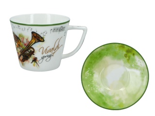 Filiżanka do kawy Carmani Vivaldi Cztery pory roku wiosna