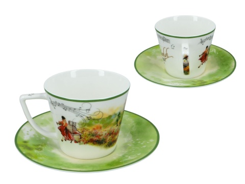 Filiżanka do kawy Carmani Vivaldi Cztery pory roku wiosna