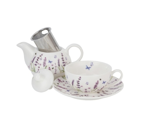Filiżanka imbryk sitko filtr tea for one Lavender lawenda