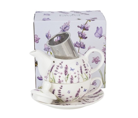 Filiżanka imbryk sitko filtr tea for one Lavender lawenda
