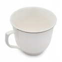 Komplet kawowy filiżanki bianco bella fiore 6szt porcelana