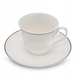 Filiżanki komplet kawowy bianco bella fiore 2 szt porcelana
