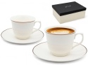 Filiżanki komplet kawowy bianco bella fiore 2 szt porcelana