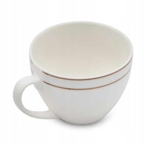 Serwis kawowy filiżanki na prezent bella fiore 6 szt białe