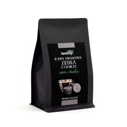 Kawa smakowa ciasteczko Zebra Cookie ziarnista 250g Tommy cafe