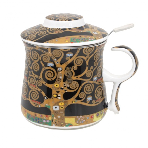 Kubek zaparzacz filtr do herbaty Queen Isabell Klimt Tree