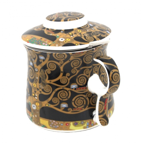 Kubek zaparzacz filtr do herbaty Queen Isabell Klimt Tree