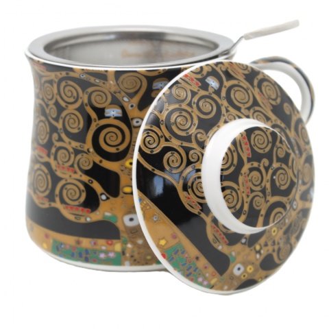 Kubek zaparzacz filtr do herbaty Queen Isabell Klimt Tree