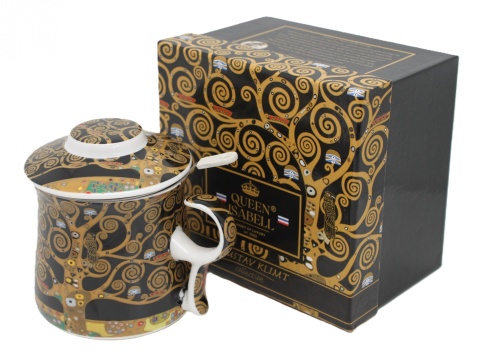 Kubek zaparzacz filtr do herbaty Queen Isabell Klimt Tree