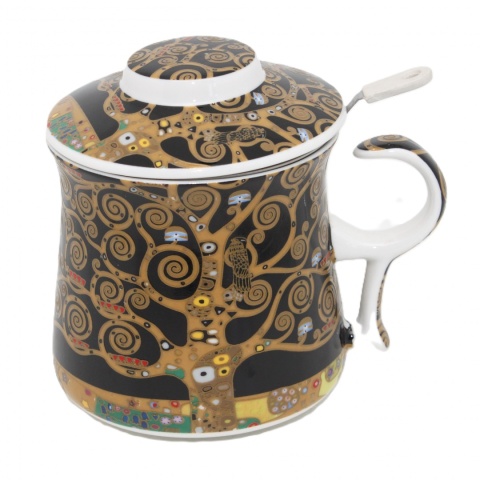 Kubek zaparzacz filtr do herbaty Queen Isabell Klimt Tree