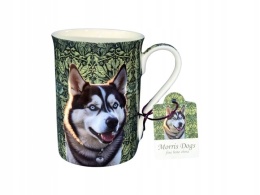 Kubek porcelana kostna Husky Morris Dogs pies na urodziny